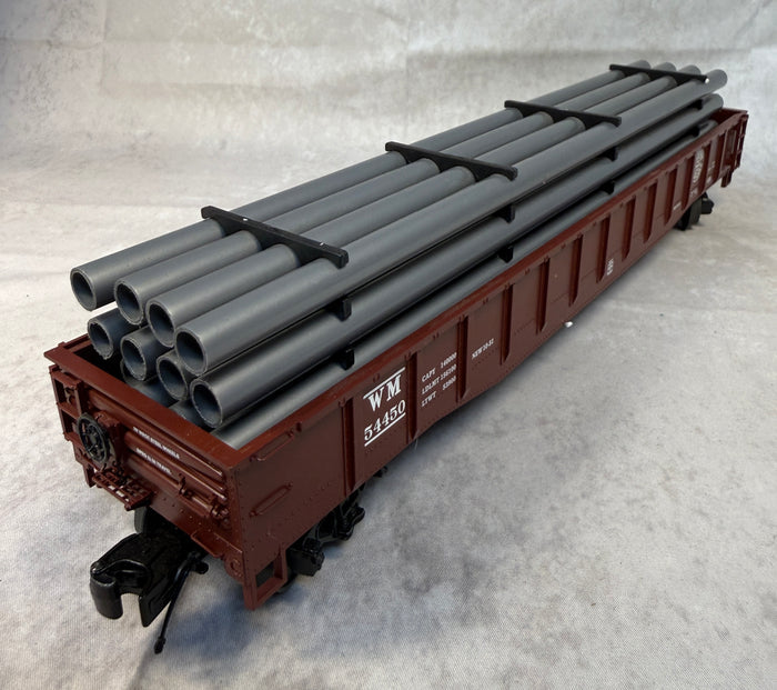 MTH Western Maryland 54450 Gondola Car w/Pipe Load 20-98903