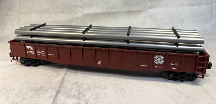 MTH Western Maryland 54450 Gondola Car w/Pipe Load 20-98903