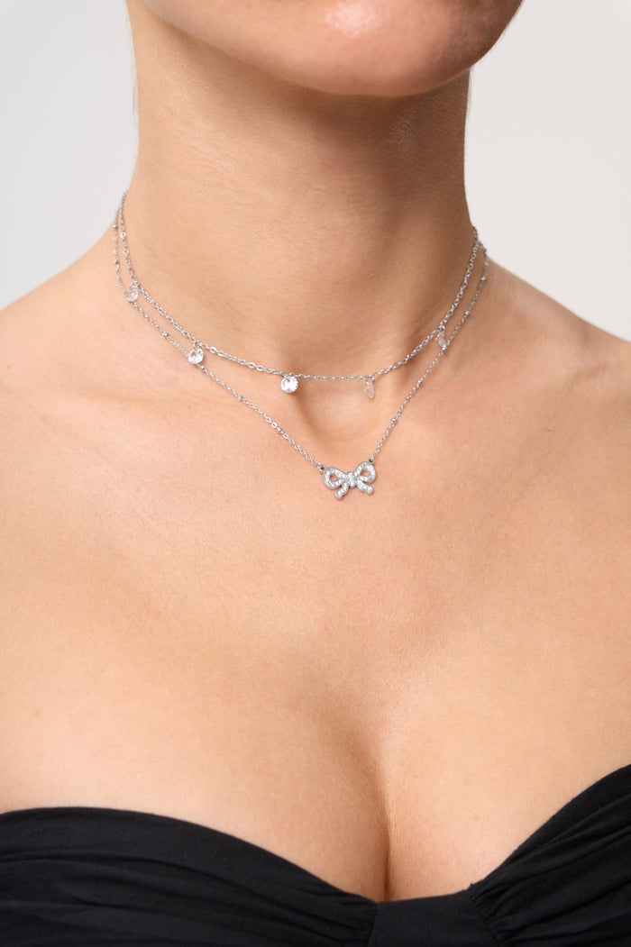 Multi CZ Gem Necklace - Flaire & Co.