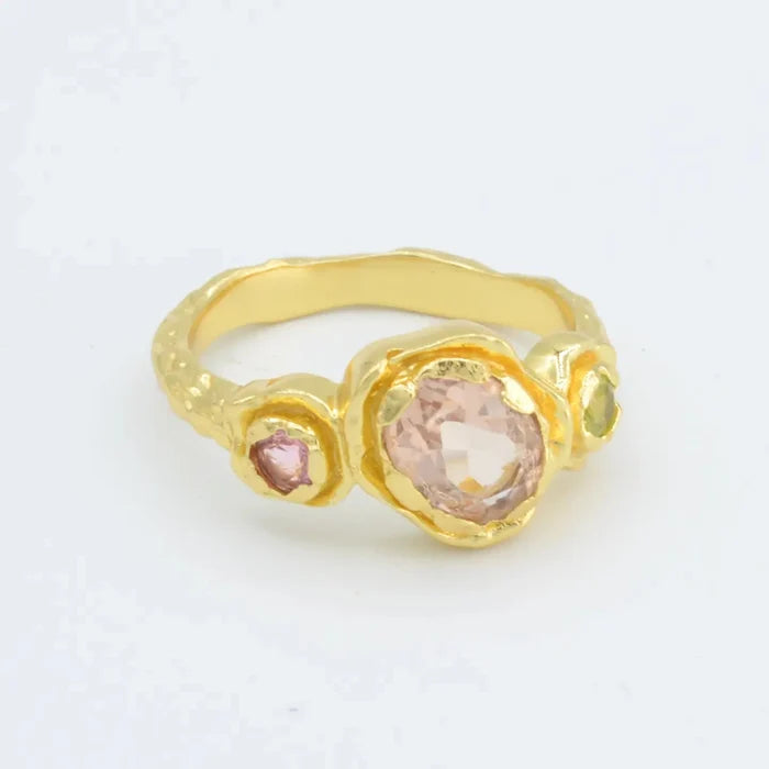 Nature's Embrace Multi - Stone Ring - The Riviera Towel Company