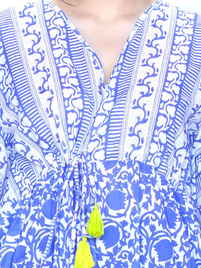 Nayla Block Printed Kaftan