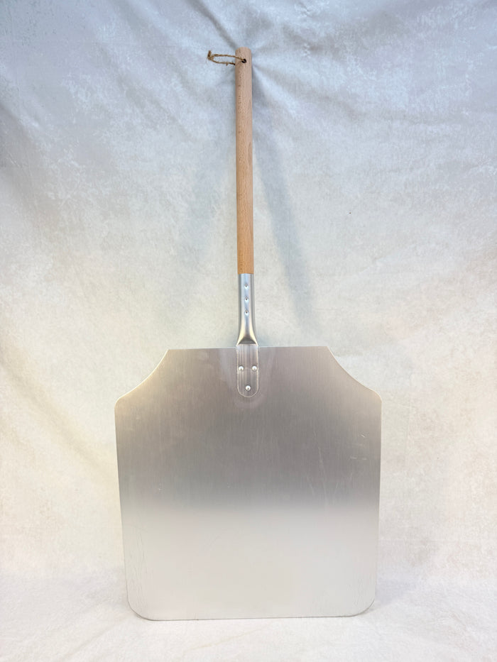 New Star Foodservice 16" x 18" Pizza Peel with Wood Handle