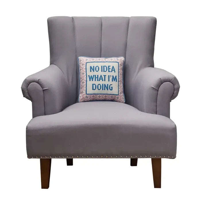 No Idea Embroidered Pillow