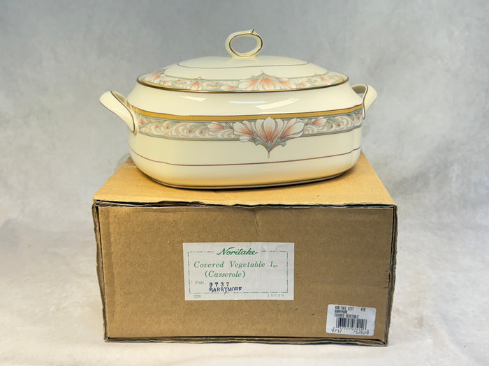 Noritake Barrymore Covered Casserole Dish with Lid - Brand New!