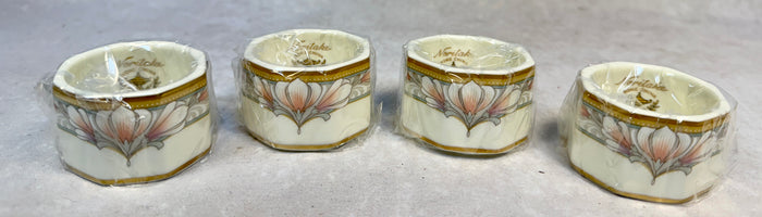 Noritake Barrymore Napkin Rings - Set of 4, Brand New!