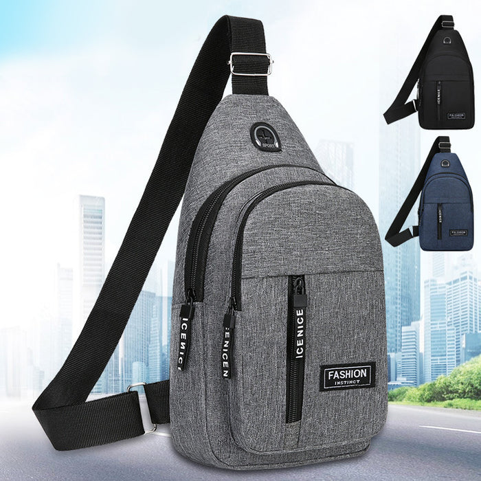 Nylon Oxford Canvas Crossbody Bag for Sports & Casual Use