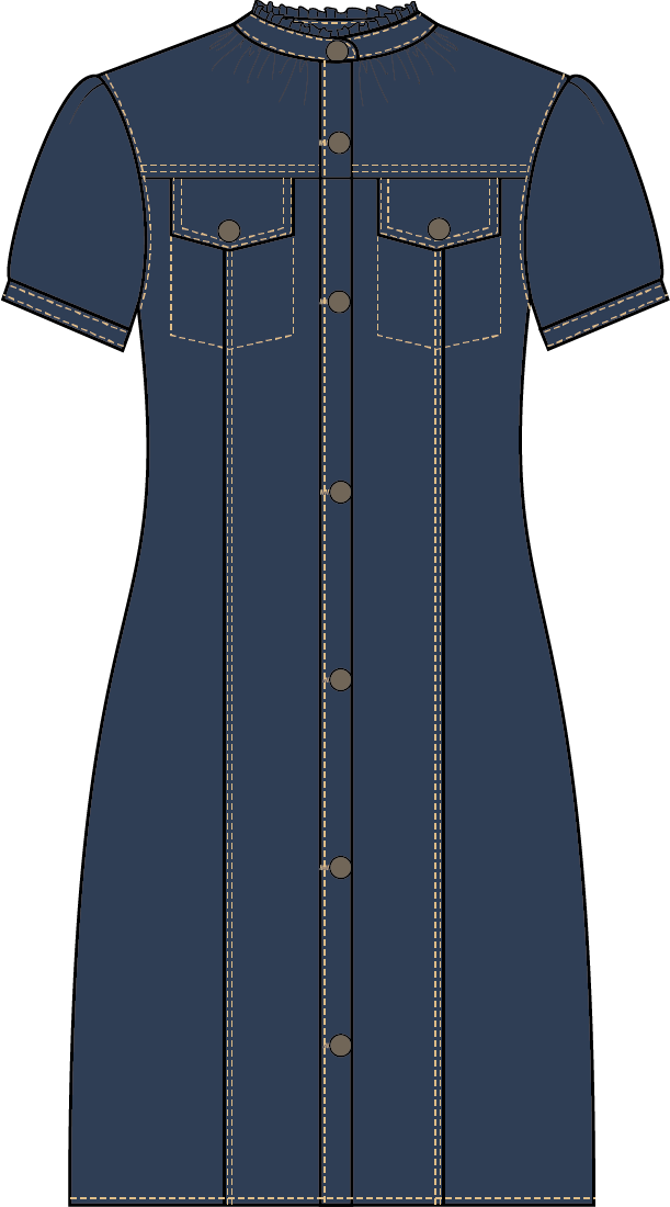 Oakley Dress - Night Rain