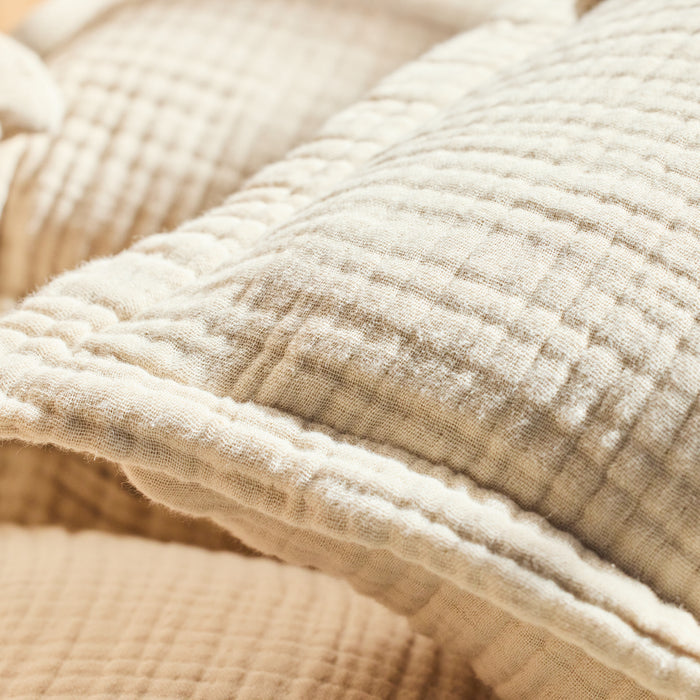 Organic Cotton Gauze Shams Natural Undyed