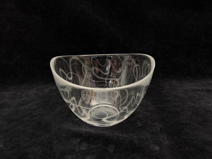 Orrefors Tangle Art Glass Bowl