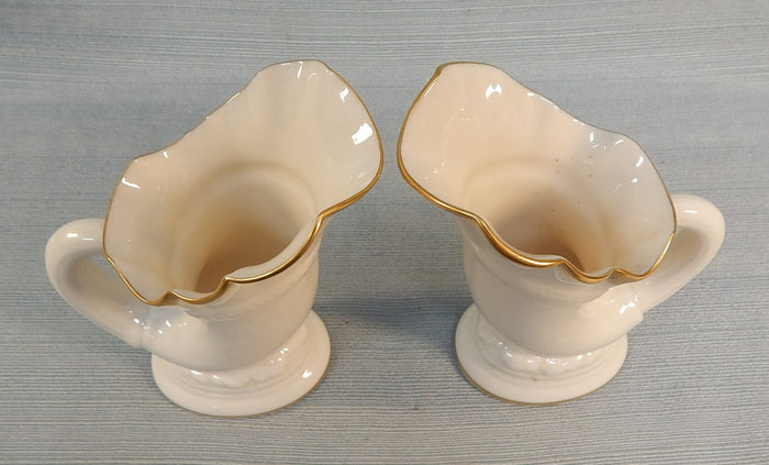 Pair of Lenox Horn of Plenty Vases