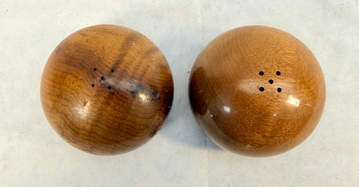 Pair of Wood Salt and Pepper Shakers
