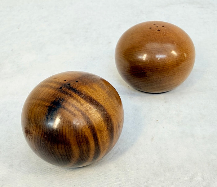 Pair of Wood Salt and Pepper Shakers