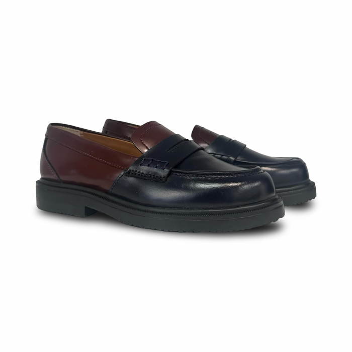 Papanatas Luxor Marino Two Tone Penny Loafer