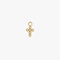 Pave Cross Hoop Charm (Single) - Flaire & Co.