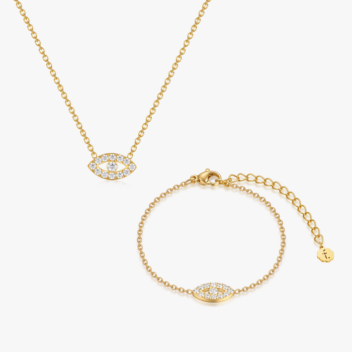 Pave Eye Gold Bundle