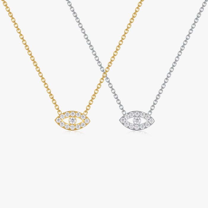 Pave Eye Necklace - Flaire & Co.