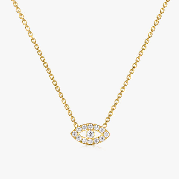 Pave Eye Necklace - Flaire & Co.