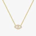 Pave Eye Necklace - Flaire & Co.
