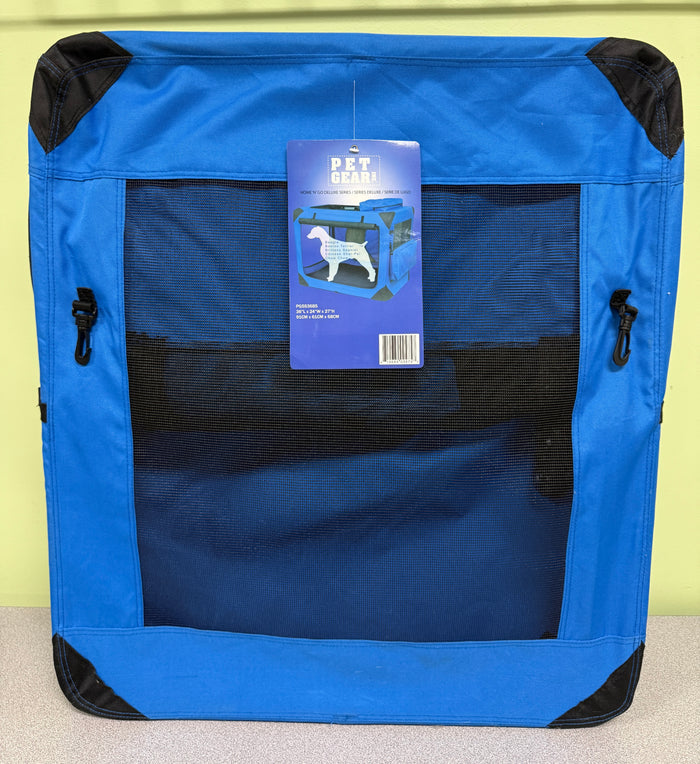 Pet Gear Home N'Go Soft Crate, Medium (36" x 24" x 27"), Blue - Brand New!