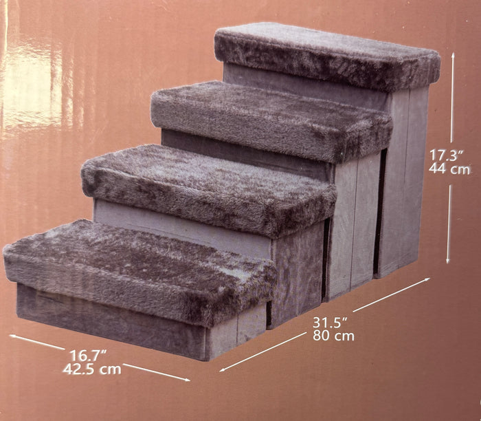 PetPals 4-Level Pet Stairs, Charcoal - Brand New!