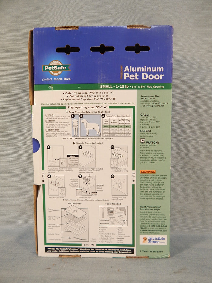 PetSafe Aluminum Pet Door - Small - Brand New!