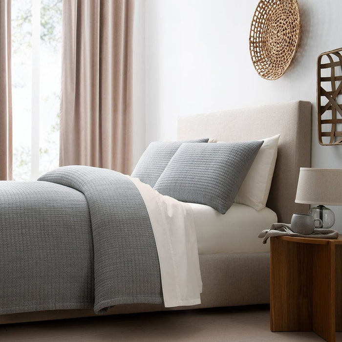 Pick Stitch Cotton Sham Set