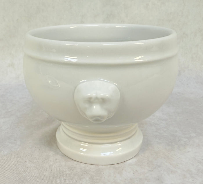 Pillivuyt France Lion's Head Porcelain Tureen with Lid