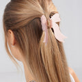 Pink Bow Claw Clip