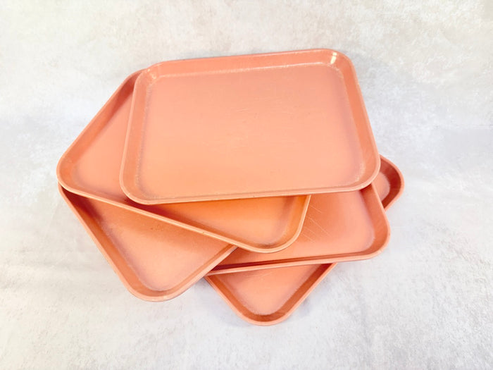 Pink Camtray Fiberglass Cafeteria Trays - Set of 5