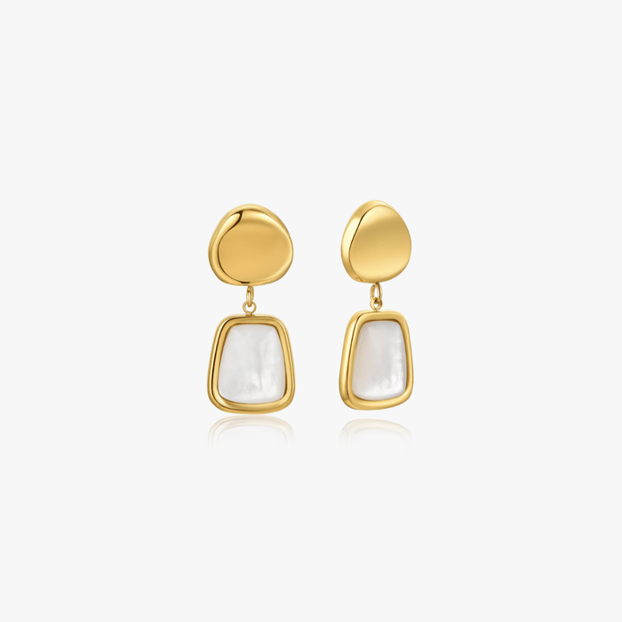 Ramona Mother Of Pearl Earrings - Flaire & Co.