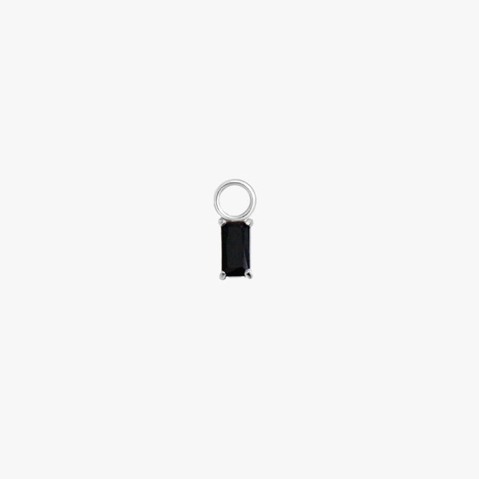 Rectangle Hoop Charms in Silver - Flaire & Co.