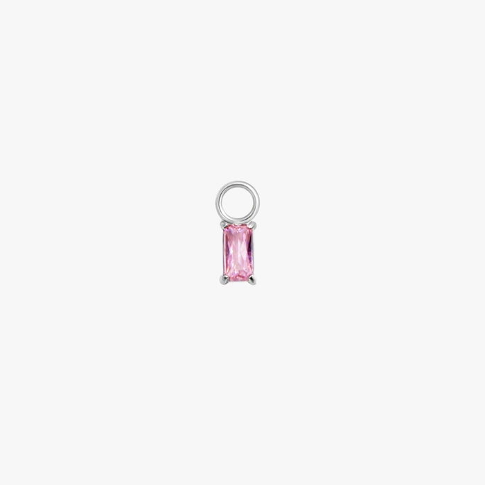Rectangle Hoop Charms in Silver - Flaire & Co.