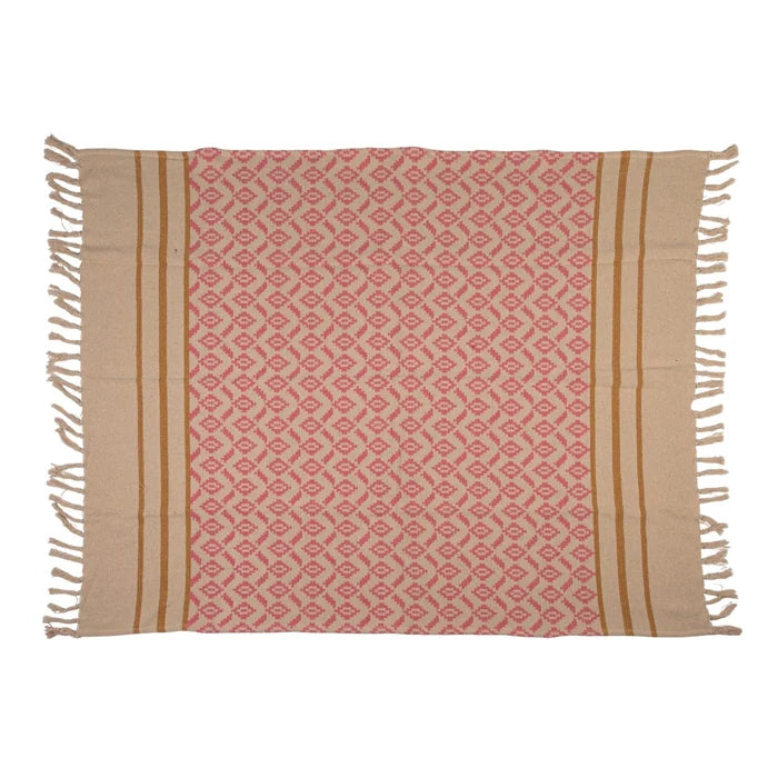 Recycled Cotton Jacquard Throw