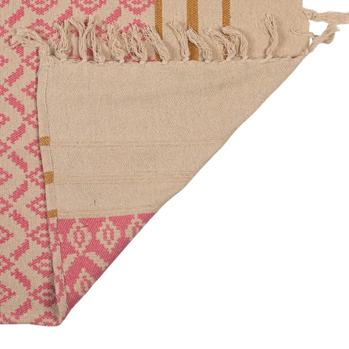 Recycled Cotton Jacquard Throw