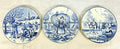 Royal Delfts Blauw Country Life Plates - Set of 3