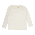 Ruffle Tee - Cream