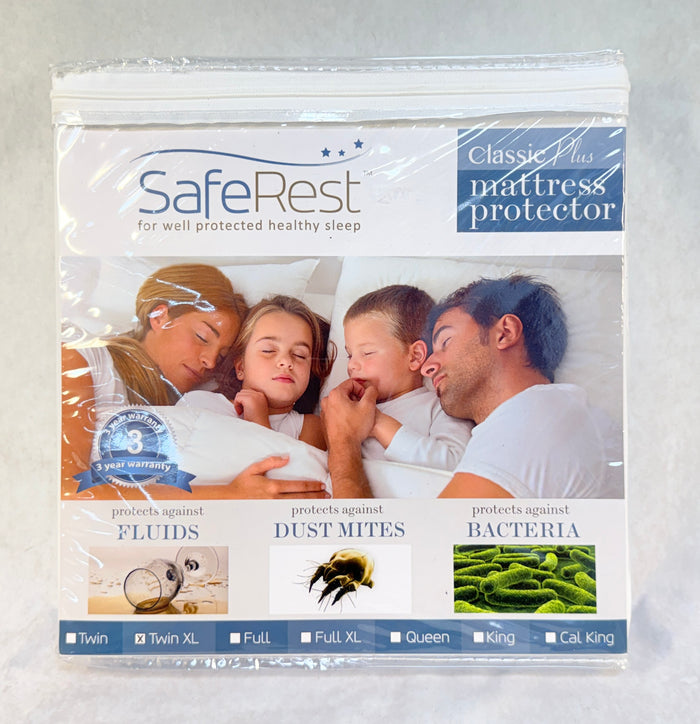 SafeRest Classic Plus Mattress Protector, Twin XL - Brand New!