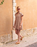 Sailor Button Down Shirt Dress