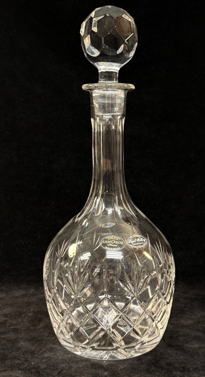 Samobor Lead Crystal Decanter Made in Croatia