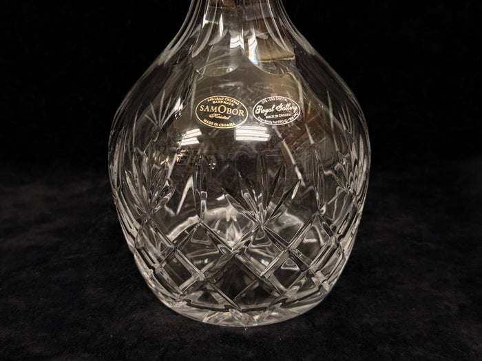 Samobor Lead Crystal Decanter Made in Croatia
