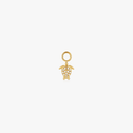 Sea Turtle Pave Hoop Charm (Single) - Flaire & Co.