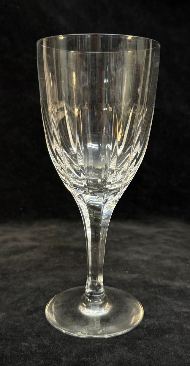 Set of 8 Atlantis Castelo Cut Crystal Water Goblets