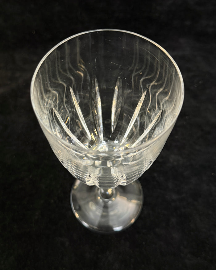 Set of 8 Atlantis Castelo Cut Crystal Water Goblets