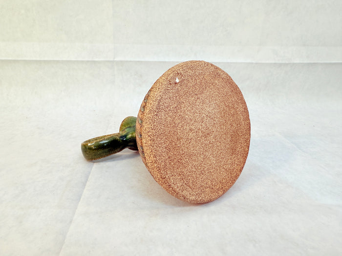 Set of Stoneware Cruet and 2 Plates