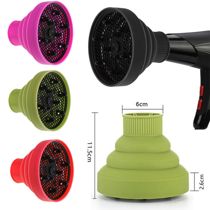 Silicone Folding Diffuser For Hair Drying And Styling