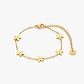 Simply Floral Gold Bracelet - Flaire & Co.