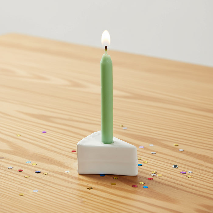 Slice of Cake with Candle