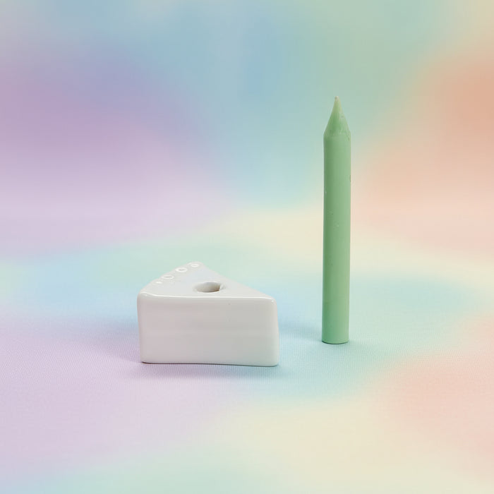 Slice of Cake with Candle