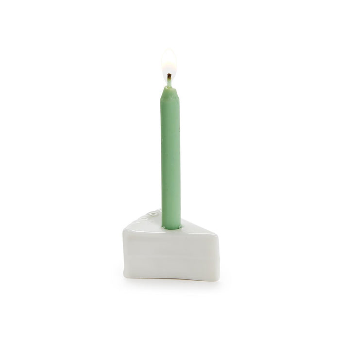 Slice of Cake with Candle