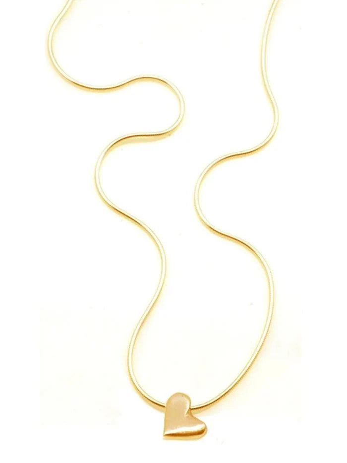 Sliding Heart Necklace - The Riviera Towel Company